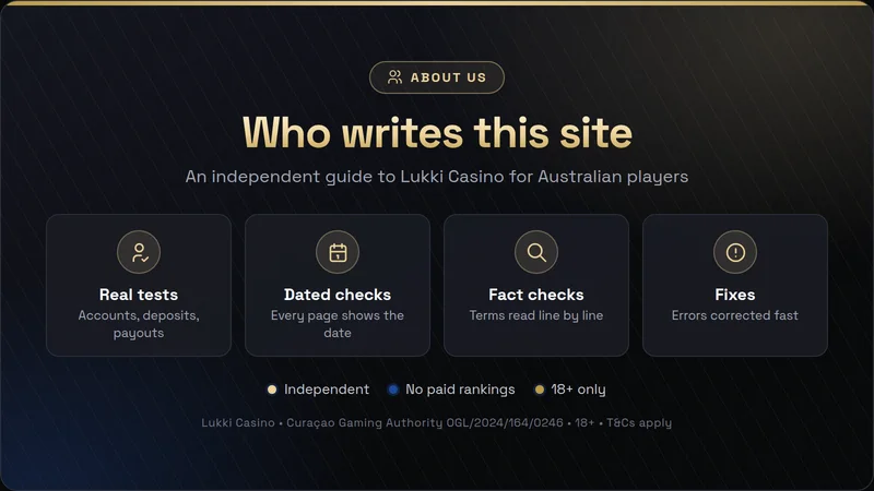 The team behind the independent Lukki Casino guide for Australia
