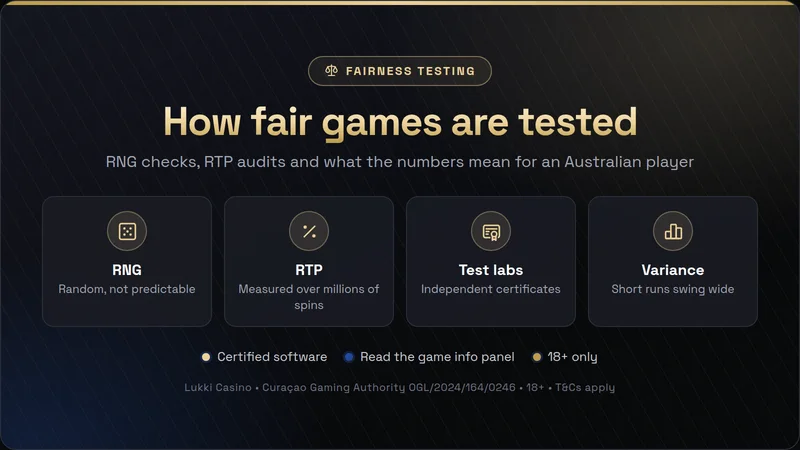 Fairness testing of casino games: RNG and RTP certification explained for Australian players