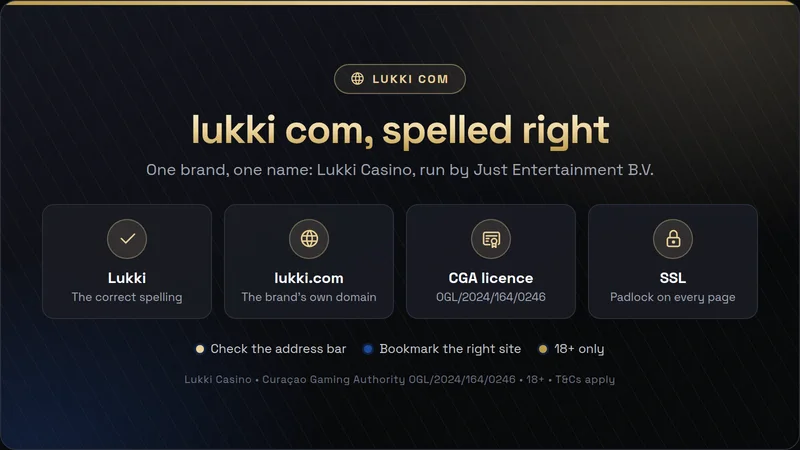 lukki com spelled right: Lukki, lukki.com, CGA licence OGL/2024/164/0246 and SSL padlock
